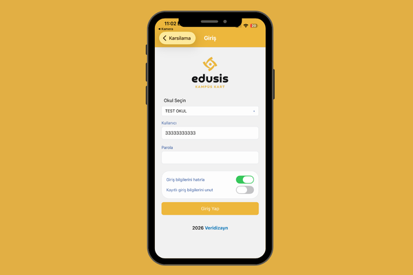 eduSis Kolej Mobil - Bakiye görüntüleme ve bakiye hareketlerini izleme