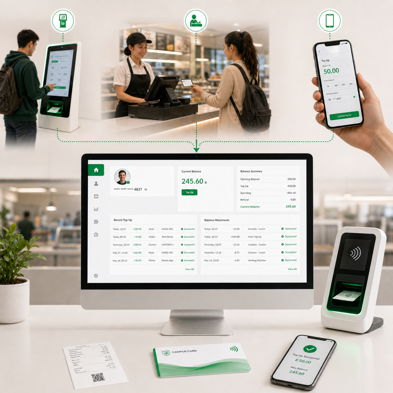 SnapKart - Bakiye yükleme (kiosk / vezne / online)